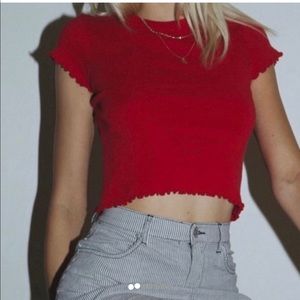 Brandy Melville red Wynn top